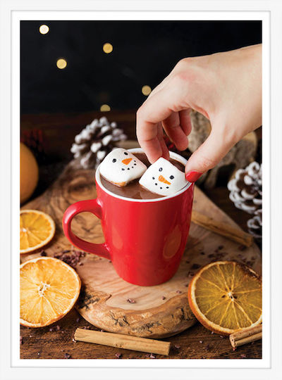 Walls Hot Christmas Chocolate Κάδρο Ξύλινο 40x50cm