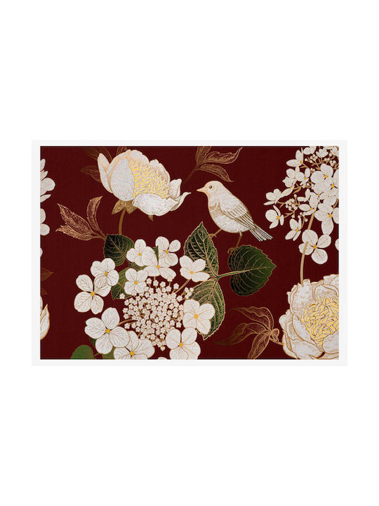 Walls Flowers and Little Bird Canvas 20x15cm