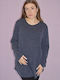 Raiden Damen Langarm Pullover Blue