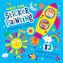 Sticker Painting Colorful World