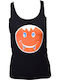 Women's Athletic Blouse with Straps Black/Grey