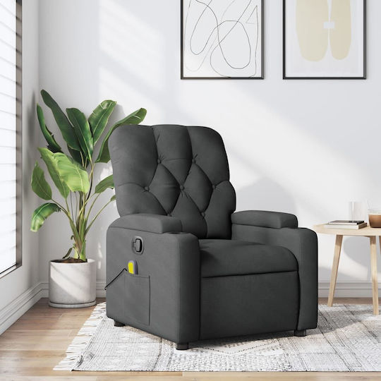 Relaxsessel Friseurwaschbecken mit Fußhocker Dark Grey 74x86.5x93.5cm