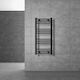 LuxeBath Sahara Towel Rail Bathroom 400x800 Black