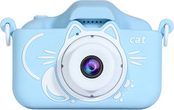 C9 Cat Compact Φωτογραφική Μηχανή 20MP με Οθόνη 2" Cat Μπλε