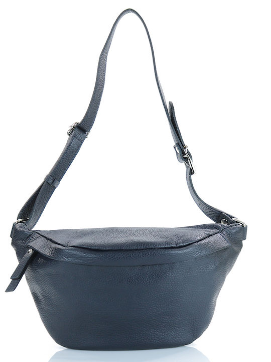 Passaggio Leather Leather Women's Blue Crossbod...