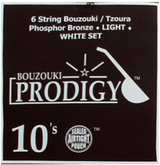 Prodigy Set of Strings for Bouzouki White 10s 10 - 22"