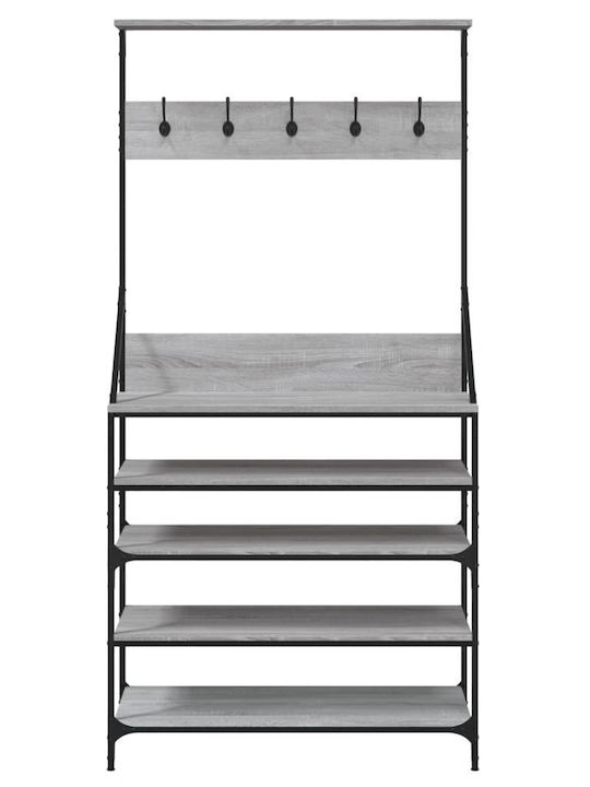 vidaXL Floor Garment Rack made of Metal Gray 90...