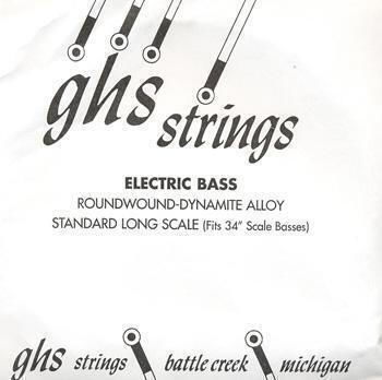 GHS Strings Coardă Oțel Individuală pentru Bas Bassics - G