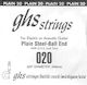 GHS Strings Μονή Χορδή 20" για Ηλεκτρική Κιθάρα...