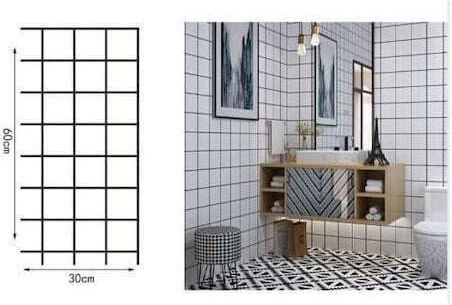 Dekorativer Aufkleber Wand 1Stück 60x30cm ForHome