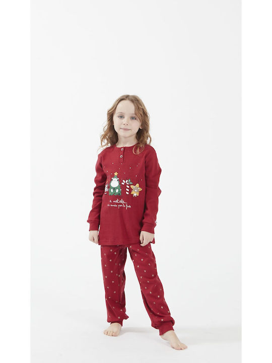 Crazy Farm Kids Pajamas Red