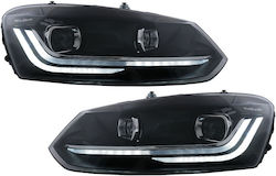 Dynamic Μπροστινά Φανάρια Led για Volkswagen Polo 09-17 2τμχ Dynamic Μπροστινά Φανάρια Led για Volkswagen Polo 09-17 2τμχ