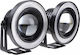 Roundς Foglights Car LED Universal 12V 10W 6.4cm with White Lighting 1pcs