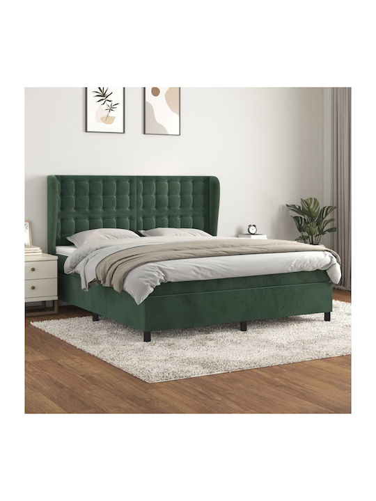 Bett Übergröße Mit Stoff bezogen Dark Green mit...