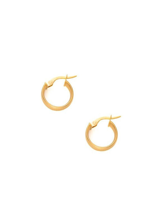 Katsigiannis Earrings Hoops made of Gold 14K