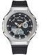 Tekday Digital Men's Watch Chronograph Battery with Black Rubber Strap