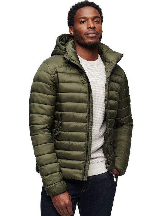 Fuji Sport Χειμωνιάτικο Μπουφάν Puffer Dark Moss Green