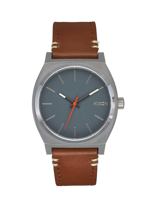 Nixon Timeteller Watch Battery with Brown Leath...