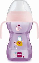 Mam Fun Lernbecher Silikon mit Griffen Purple für 8m+m+ 270ml