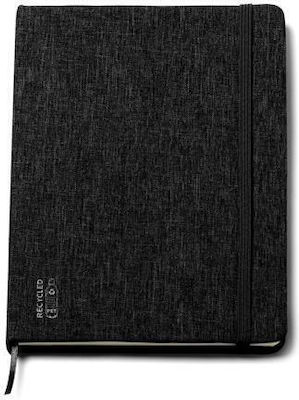 Next Notebook 80 Sheets A5 with Elastic Black