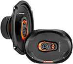 Cadence Car Speaker Set Qrs69 Qrs Series 6x9" with 100W RMS (3 Way)