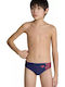 Arena Kinder Badeanzug Badeslips Navy Blue-Red
