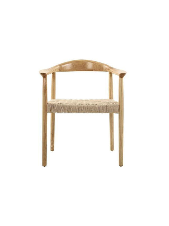 Bisotto Dining Room Wooden Chair Natural 54x57x75cm