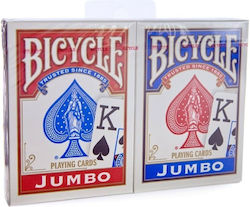 Bicycle Rider Back Jumbo Index Карти за Игра Poker Червени Набор 2 Броя