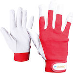 Stenso Gloves for Work Red Leather 1pcs