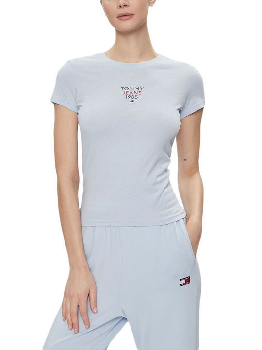 Tommy Hilfiger Essential Logo Damen T-Shirt Hel...