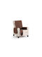 Mc Decor Sumba Waterproof Elastic Cover for Armchair Brown Beige 70x110cm 1pcs MCL.AK.SUMBA P KAFE