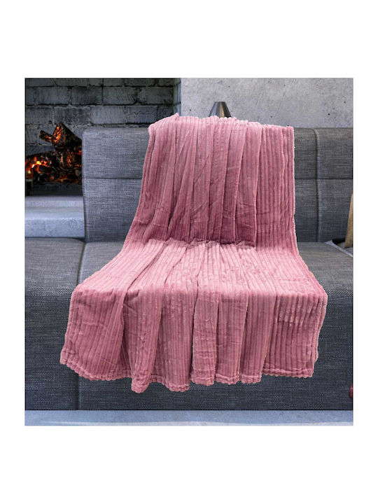 Linea Home Κοτλέ Ριχτάρι Πολυθρόνας Corduroy 200x220εκ. Dusty Pink LH2019143-2