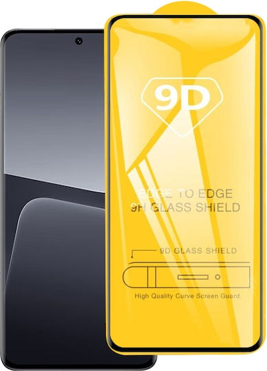 Vollkleber Vollflächig gehärtetes Glas Schwarz (Xiaomi 13T / 13T ProXiaomi 13T / 13T Pro)