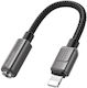Mcdodo Конвертор Lightning мъжки към 3.5mm женски Черен 1бр CA-5010