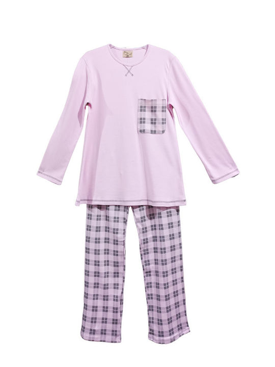 Miss Rodi Winter Women's Pyjama Set Cotton Pink