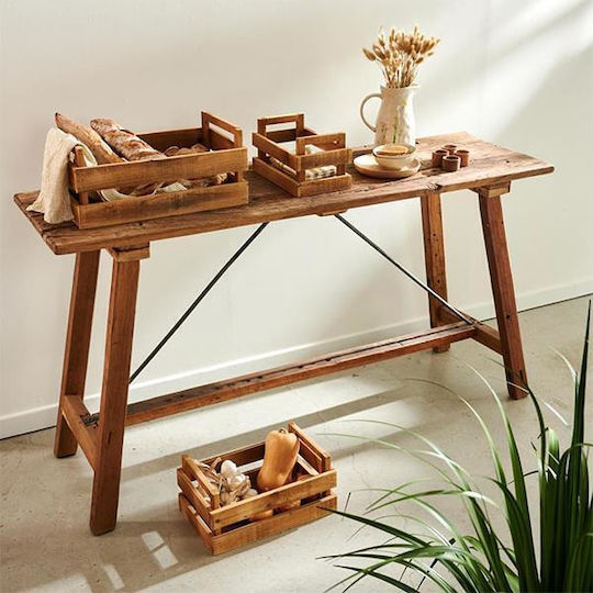 Tribecca Κονσόλα από Μασίφ Ξύλο Ξύλο Teak Μ100xΠ40xΥ80εκ. Tribecca Κονσόλα από Μασίφ Ξύλο Ξύλο Teak Μ100xΠ40xΥ80εκ.
