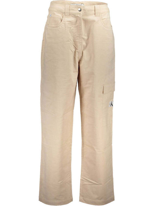 Damen Hoch tailliert Stoff Hose Rosa