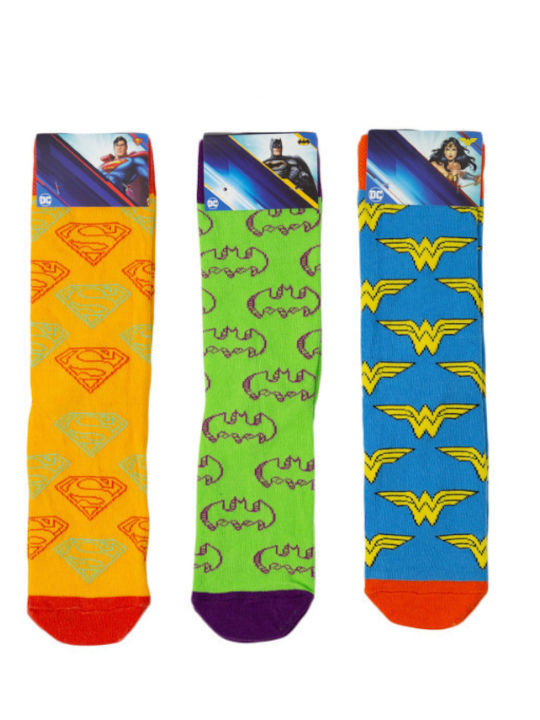 Warner Bros Dc Heroes Femei Șosete Colorful 3Pachet