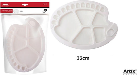 Madrid Papel Plastic 17-Slot Paint Palette 1pcs