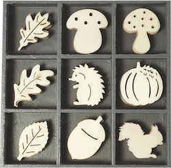 Knorr Prandell Wooden Craft Decoration 45 Pieces Various Designs