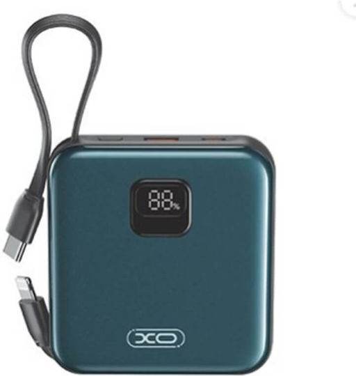 XO PR235 Power Bank 10000mAh 22.5W με Θύρα USB-A και Θύρα USB-C Power Delivery / Quick Charge Navy