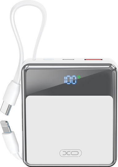 XO Power Bank 10000mAh 18W Power Delivery / Quick Charge Λευκό