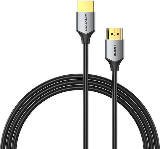 Vention Ultra Dünnes HDMI 2.0 Premium High Speed 4K 60Hz HDR Kabel HDMI-Stecker - HDMI-Stecker 2m Grau