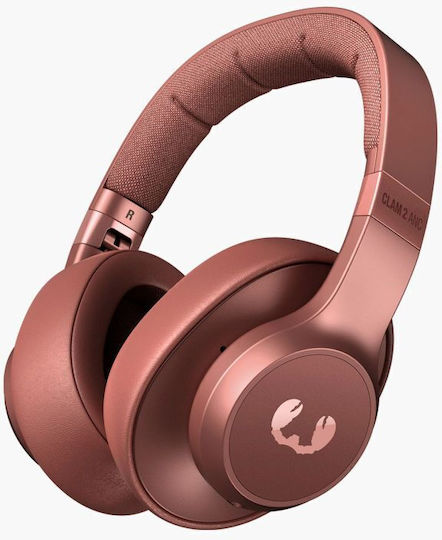 Fresh 'n Rebel Clam 2 Wireless / Wired Over Ear Headphones with 80 hours of Operation Safari Red
