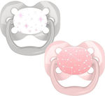 Dr. Brown's Pacifiers Silicone Pink-Grey for 0-6 months 2pcs