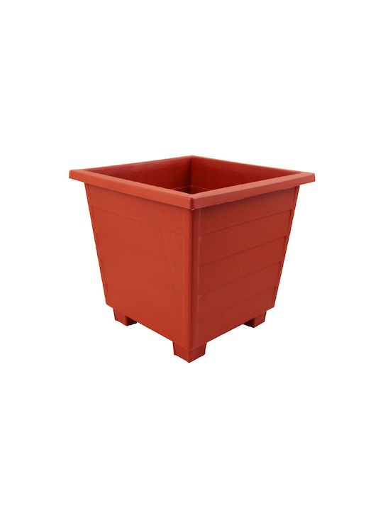 Sic Plast Γλάστρα Πλαστική Κεραμιδί 26x26x29εκ.