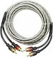Audio System Cable 2x RCA male - 2x RCA male 0.25m