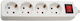 Telco Kf-b-04ka Power Strip 4 Positions with Sw...