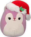 Jazwares Plush Squishmallows Allina Ο Σκίουρος Christmas for 3+ Years 13 cm