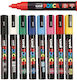 Posca Ανεξίτηλοι Μαρκαδόροι Σετ 8 χρώματα 1.8-2.5mm
